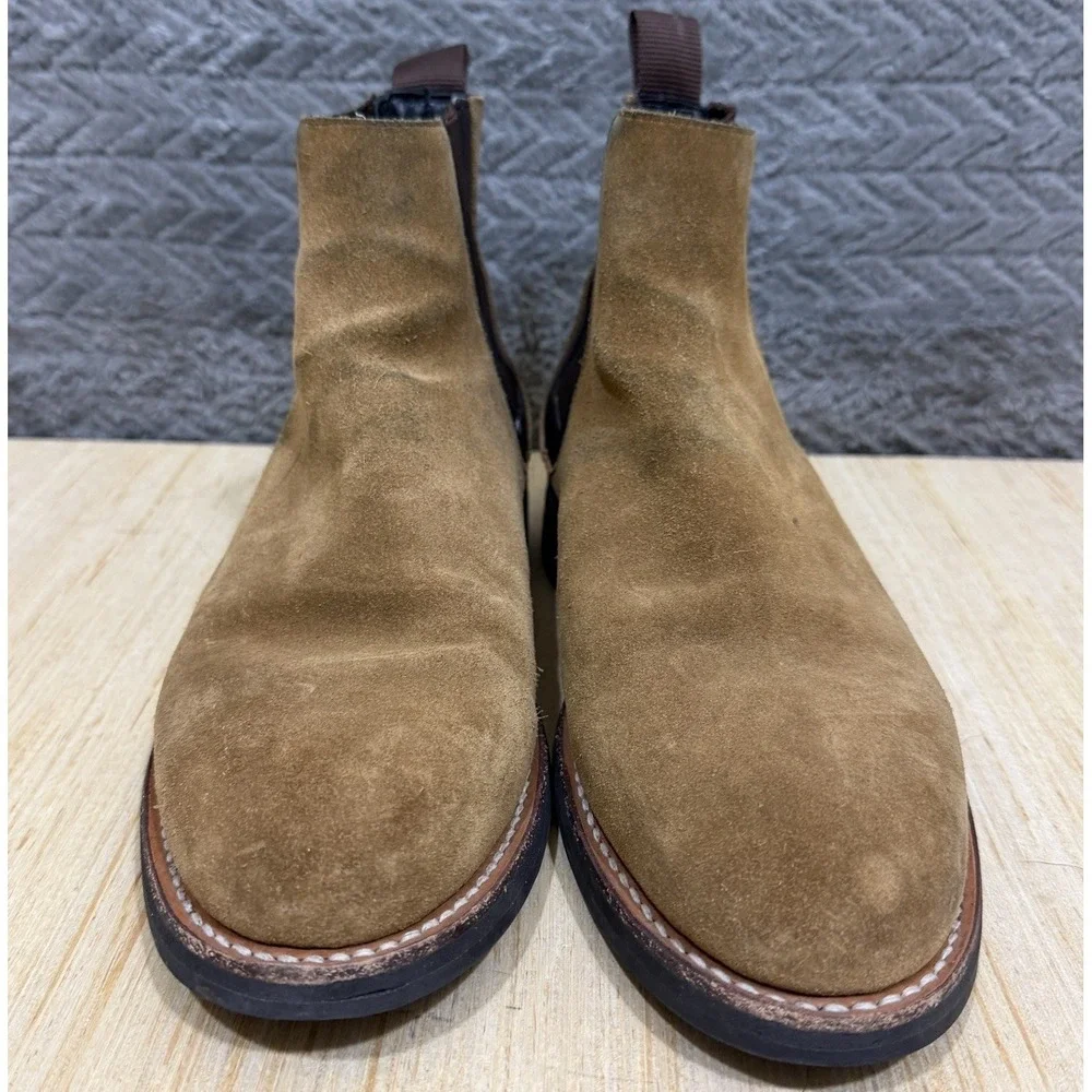 Thursday Boot Company Men Size 8 Tan Suede Chelsea Preppy Handcrafted